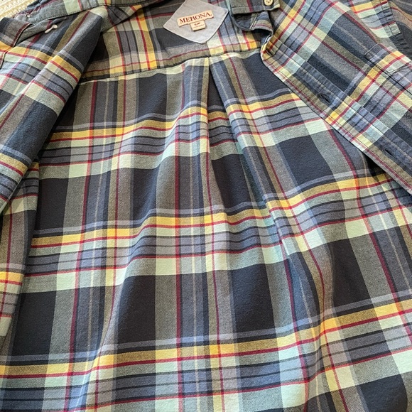MERONA BLUE PLAID COTTON S/S SHIRT; Like-New; Size Small; $8 - Picture 12 of 16
